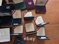 US Mint Silver American EagleBoxes +COAs (NO COINS) 21 Cases Total Lot