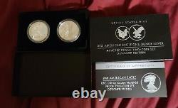 U. S. Mint American Eagle 2021 One Ounce Silver Reverse Proof Two-Coin Set De