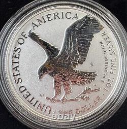 U. S. Mint American Eagle 2021 One Ounce Silver Reverse Proof Two-Coin Set With OGP