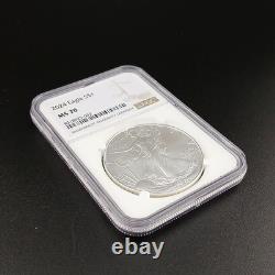 U. S. Mint American Eagle 2024 1 oz Silver MS 70 NGC Business Strike Coin