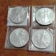 U. S. Mint American Eagle Silver Coins Lot Of 4, 1 Oz Each, 0.999 Fine
