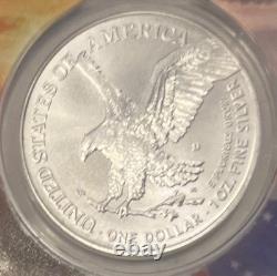 1776-2026-D Aigle d’argent Overstrike PRIVÉE INDEPENDANCE ANACS MS 70 FS