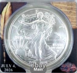 1776-2026-D Réédition Silver Eagle CONSTITUTION PRIVY ANACS MS70 FS