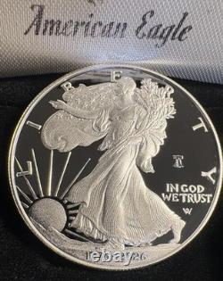 1776 2026 W AIGLE D'ARGENT AMÉRICAIN PROOF 1 Oz PIÈCE D'ARGENT 250e PRIVY ÉTATS-UNIS Avec OGP
