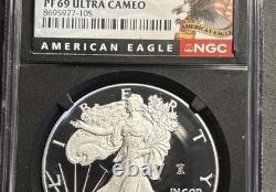 1776-2026 W Preuve $1 American Silver Eagle NGC PF69UC ER Privy Liberty Bell
