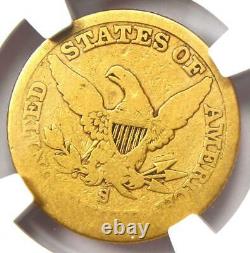 1856-s Liberty Gold Half Eagle $5 Ngc Ag3 Rare Date S Mint Gold Coin