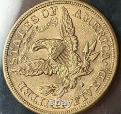 1880-s Us $5 Liberty Head Quarter Eagle Gold San Francisco Mint