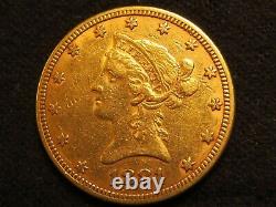 1881 $10 Gold Eagle Liberty Ten D. Pièce Pur Lustre Fin Dollar Rond Belle Menthe