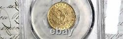 1881 $5 Gold American Liberty Half Eagle Pcgs Ms61, Magnifique Monnaie De L'état De La Monnaie