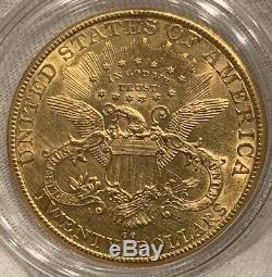 1890 CC 20 $ Carson City Liberté D'or Double Eagle Coin Au / Bu Détails Us Mint