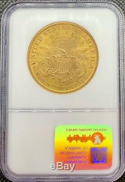 1899-s 20 $ Liberté Tête D'or Double Eagle Ms62 Ngc Rare Mint Mark Mint Coin