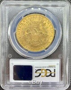 1907 $ 20 Golds Double American Eagle Ms62 Pcgs Liberté Head Brillant Mint Coin