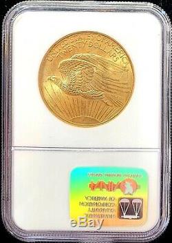 1908 Non Motto 20 $ Américain Gold Eagle Saint Gaudens Ms63 Ngc Og Slab Monnaie Pièce