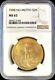 1908 (non Motto) 20 $ American Gold Double Eagle Saint Gaudens Ms63 Ngc Monnaie Pièce