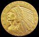 1909 D Gold Us $5 Dollar Indian Head Half Eagle Coin Denver Mint