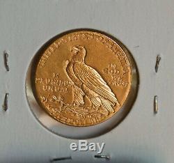 1909-d $ 5 Pièces D'or Indian Half Eagle Choix Bu Coin Us Mint Ongecirculeerd