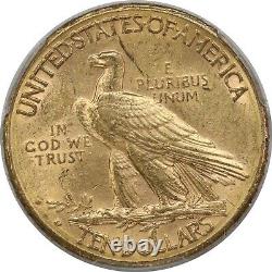 1910-d Pcgs 10 $ Gold Eagle Indian Ms62 Mint État Pré-33 Pièce De Monnaie Américaine 2161