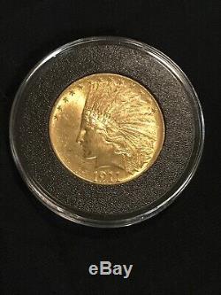 1911 $ 10 Pièces D'or D'eagle Indian Pre-1933 Gold Coin Monnaie De Philadelphie Coin Belle
