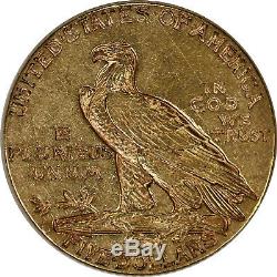 1914-d $ 5 Pièces D'or Indian Half Eagle Pre-33 Raw Us Coin Au Better Date / Monnaie