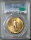 1915 S Or $ 20 Saint Gaudens Double Eagle Coin Gpc Mint Etat 65+ Cac