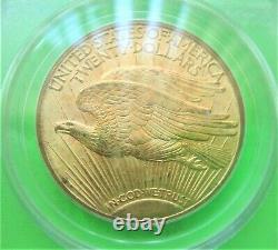 1920 St. Gaudens 20 $ Médaille D'or Eagle Pcgs Ms62 Old Green Label Gold Coin Monnaie