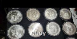 1986-2021 American Silver Eagle Coin Full Set Lot Collection 1oz 99,9% Silver Bu