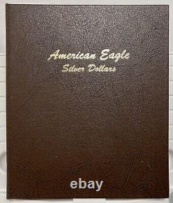 1986 2021 Lot 36x Ensemble Complet American Silver Eagles Dansco Album Complet