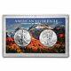 1986-2022 2-coin Silver Eagle Set Avec Harris Holder, Rocky Mountain Sku#243875