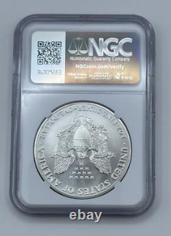 1986 American Silver Eagle Première Année NGC PRODUCTION ANTICIPÉE Boîte Scellée de la Monnaie des États-Unis