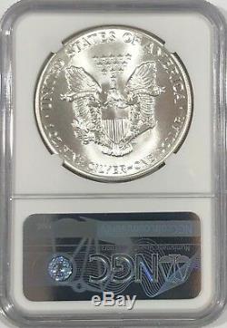 1986 Ngc Ms70 $ 1 Mint État Argent American Eagle 1 Oz. Question 999 Première Année