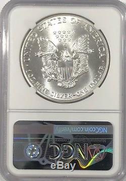 1986 Ngc Ms70 Silver American Eagle Mint État 1 Oz. 999 Lingots Fins