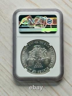 1986 (S) Aigle d’argent NGC MS69 première année d’émission étiquette verte boîte scellée d’origine de la Monnaie