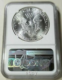 1986 (s) American Silver Eagle Ase 1 $ Ngc Ms69 Étiquette Spéciale De Première Année