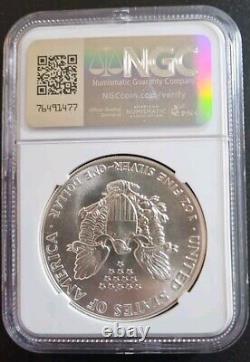1986 (s) Ms 69 Silver Eagle Ngc Production Précoce Frappé À La Monnaie De San Francisco