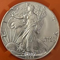 1987 (S) Aigle S$1 NGC provenant du tube original de la Monnaie des États-Unis NGC MS69 frappé à la