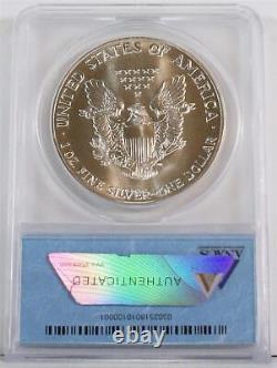 1988 $1 Une Once d'État de Monnaie Aigle d'Argent Américain ANACS MS70 0302518010100001