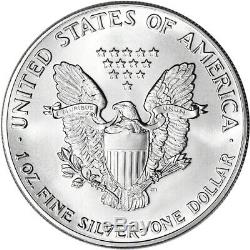 1988 American Silver Eagle (1 Oz) 1 $ 1 Rouleau Vingt Pièces De 20 Bu Dans Un Tube À La Menthe