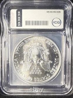 1988 American Silver Eagle MS70 ICG Belle Pièce