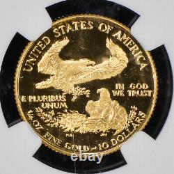 1988-p G$10 1/4 Oz Gold American Eagle No Spots Ngc Pf 69 Uc Lot#z794
