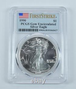 1990 American Silver Eagle Premier Coup de Foudre Gem Unc PCGS