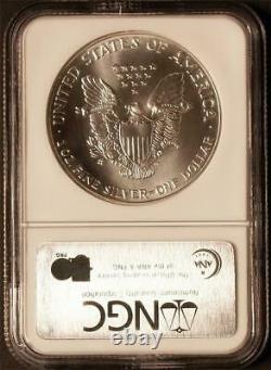 1992 $1 1 Oz. Mint State American Silver Eagle Ngc Ms 70 Premières Grèves Pop 66