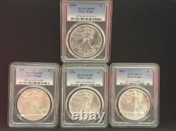 1994 Aigle en Argent Pcgs Ms69 Lot de 4 Pièces