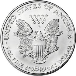 1994 American Silver Eagle (1 Oz) 1 $ 1 Rouleau Vingt Pièces De 20 Bu Dans Un Tube À La Menthe
