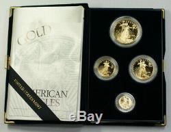 1994 Us Mint Américaine Gold Eagle Set Bullion Coins Proof Gem Age Box & Coa