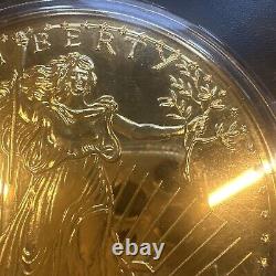 1994 Washington Mint Demi-Livre Géant en Argent Pur .999 Preuve Aigle Doré de 8 onces Troy