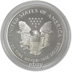 1996 P American Silver Eagle Bullion Proof 1 $ Pièce de Collection OGP COA