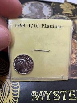 1998 $10 American Platinum Eagle Monnaie 1/10 once