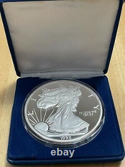 1998 1 Lbs. 999 Liberty Fine Silver Eagle Proof American Royal Mint USA Coa