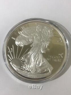 1998 Géant One Pound Silver Eagle Troy 16 Oz De Washington Mint. 99 (cjl037320)