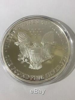 1998 Géant One Pound Silver Eagle Troy 16 Oz De Washington Mint. 99 (cjl037320)